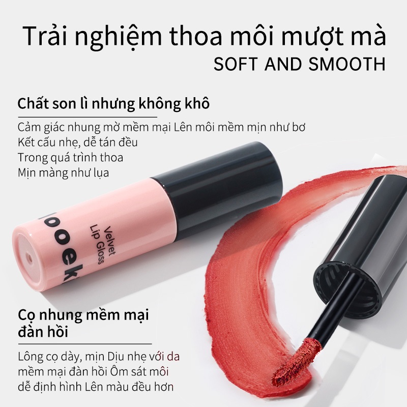 Son kem Mooekiss Son môi nhung Chất matte tôn da Nhẹ nhàng dễ dùng 1g | BigBuy360 - bigbuy360.vn
