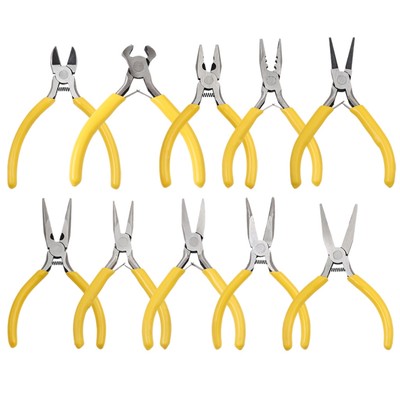 Beadia Màu Vàng Tay Cầm Chống Trơn Trượt Nối Và Cố Định Kìm Trang Sức Dụng Cụ & Bộ Thiết Bị Cho DIY Trang Sức Phụ Kiện Thiết Kế