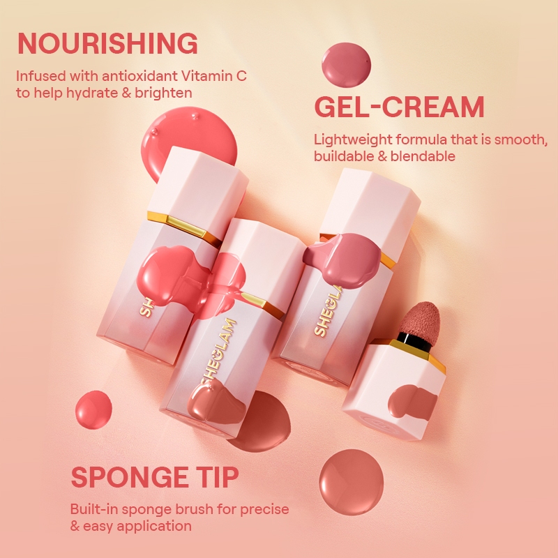 Phấn Má Hồng Kem SHEGLAM Kết Cấu Mịn Nhẹ Lên Màu Chuẩn Makeup Tự Nhiên Chất Kem Mịn, Lâu Trôi, | BigBuy360 - bigbuy360.vn