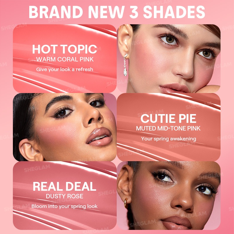 Phấn Má Hồng Kem SHEGLAM Kết Cấu Mịn Nhẹ Lên Màu Chuẩn Makeup Tự Nhiên Chất Kem Mịn, Lâu Trôi, | BigBuy360 - bigbuy360.vn