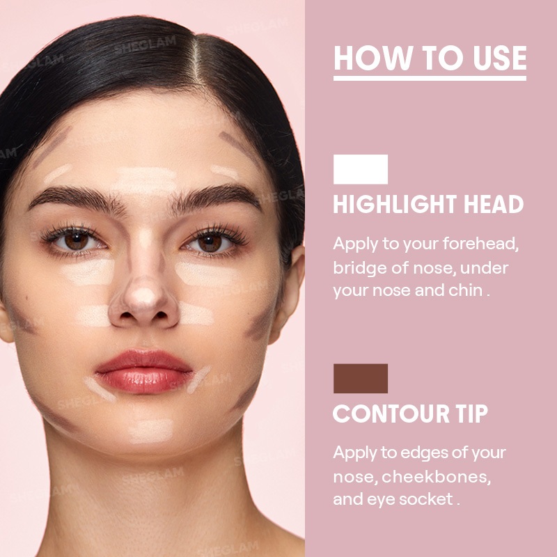 Kem Tạo Khối & Highlighter 2in1 SHEGLAM, Tạo Khối Trang Điểm Lâu Trôi, MakeUp Khuôn Mặt Tự Nhiên, Sáng Mịn | BigBuy360 - bigbuy360.vn