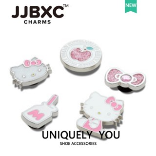 JJBXC Charm phụ kiện giày cross chính hãng thích ứng giày độc quyền khóa trang trí cao cấp HELLO KITTY series Sticker Dép Cross