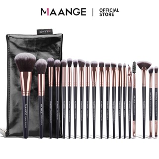 Bộ 20 cọ trang điểm chuyên nghiệp MAANGE kèm túi đựng da 170g tiện lợi