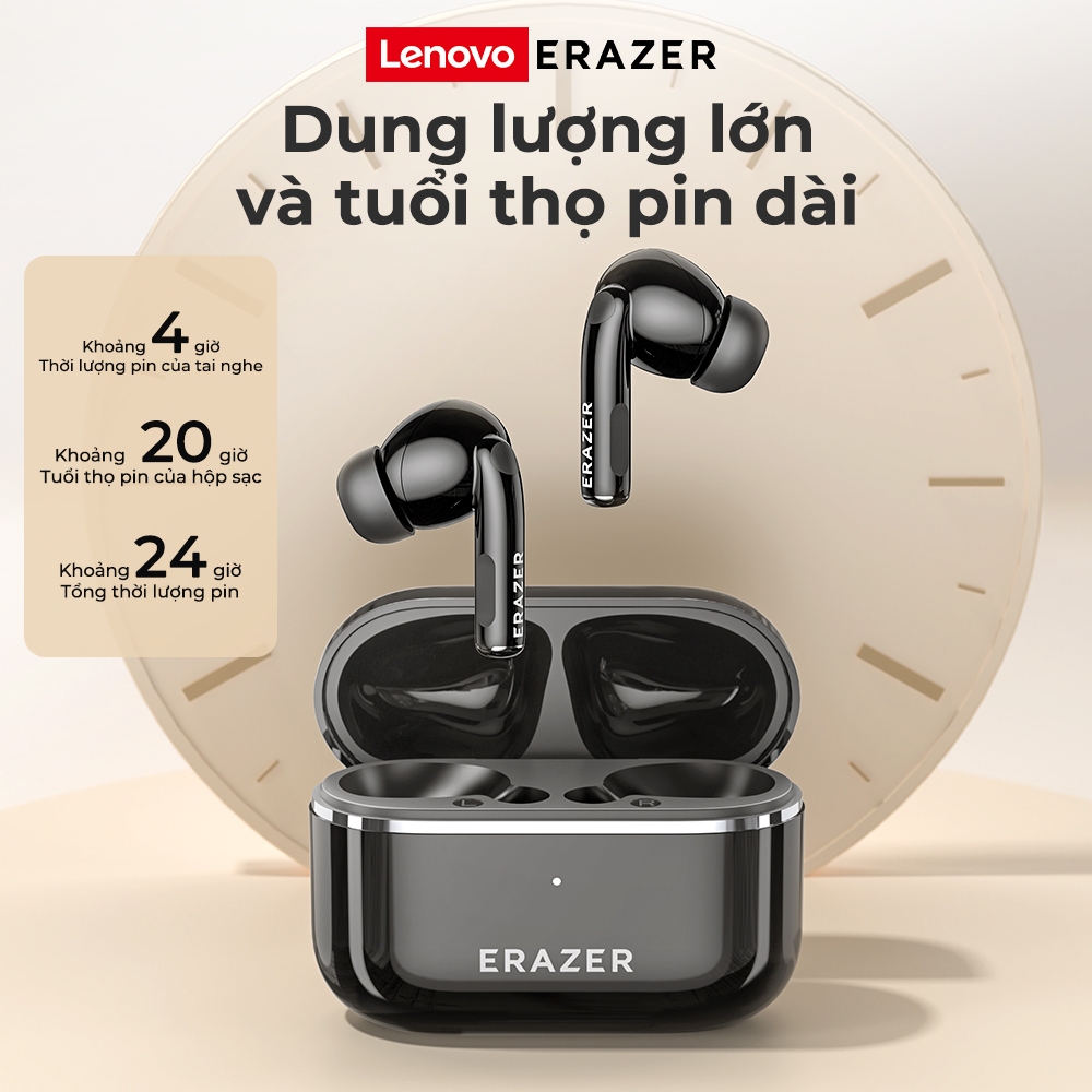 Lenovo ERAZER XT89 Pro Tai Nghe Phiên Dịch AI Tai nghe không dây Bluetooth 5.4 Tai nghe dịch AI Dịch 134 ngôn ngữ Giảm tiếng ồn thụ động Tai nghe nhét tai HIFI Có nút tai | BigBuy360 - bigbuy360.vn