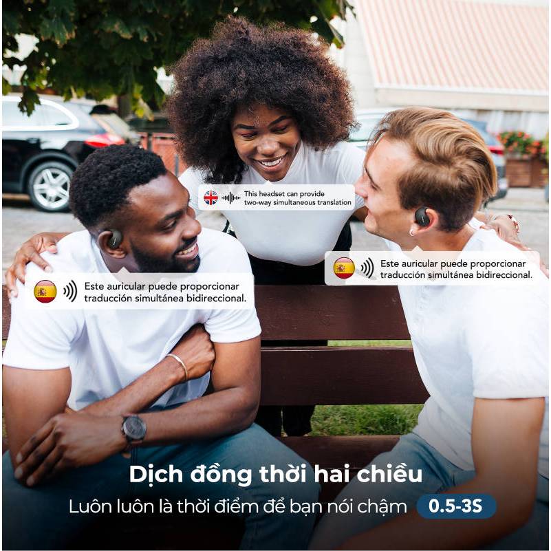Miniso X15 Pro Tai Nghe Phiên Dịch AI tai nghe dịch thuật Bluetooth 5.4 Tai nghe dịch AI Tai nghe ASMR Âm thanh nổi ba chiều 3D Dịch 135 ngôn ngữ Tai nghe mở Tai nghe không dây Âm thanh nổi Chống nước | BigBuy360 - bigbuy360.vn