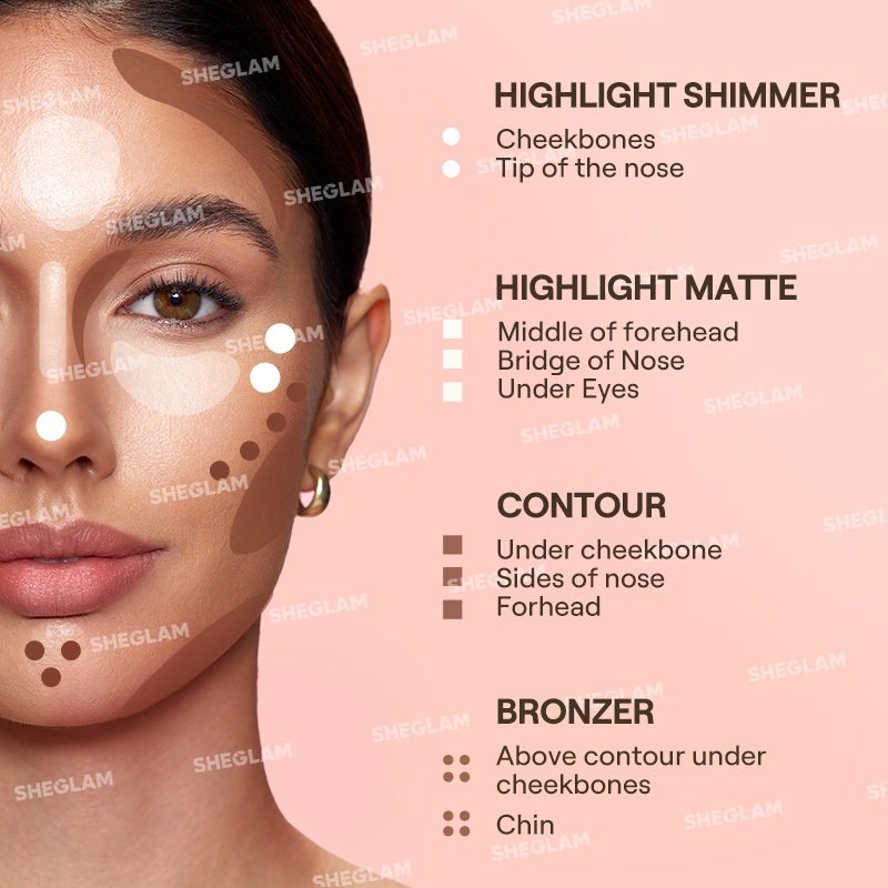Bút Tạo Khối 4 Trong 1 Đa Năng SHEGLAM, Chất Kem Mịn Mượt, Lên Màu Rõ Nét, Nhẹ Mặt, Dễ Tán, Tiện Lợi Mang Theo, Trang Điểm Tự Nhiên Lâu Trôi | BigBuy360 - bigbuy360.vn