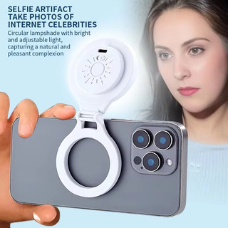 Đèn Led Selfie Fill Light Mini Di Động Với USB Cho Điện Thoại Magsafe Đèn Video Cho Trang Điểm Vlog