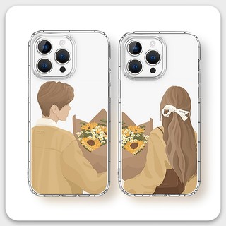 Ốp lưng GUMAN hình mềm nam nữ cặp đôi dễ thương đẹp cho iPhone 17 16 15 14 13 12 11 Pro Max SE 2020 X XR XS 8 7 Plus kute B381