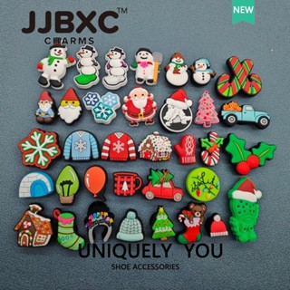  JJBXC   Charms Khóa Trang Trí Ông Già Noel Cây Thông Noel Độc Quyền Phụ Kiện Chính Hãng Cho Giày Dép   Quà Tặng Giáng Sinh Sticker Dép   