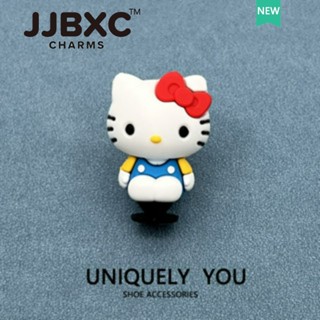  JJBXC Charm phụ kiện dép   Chính thức thích ứng độc quyền giày khóa trang trí phía trên 3D ba chiều hello Kitty series Sticker Dép   