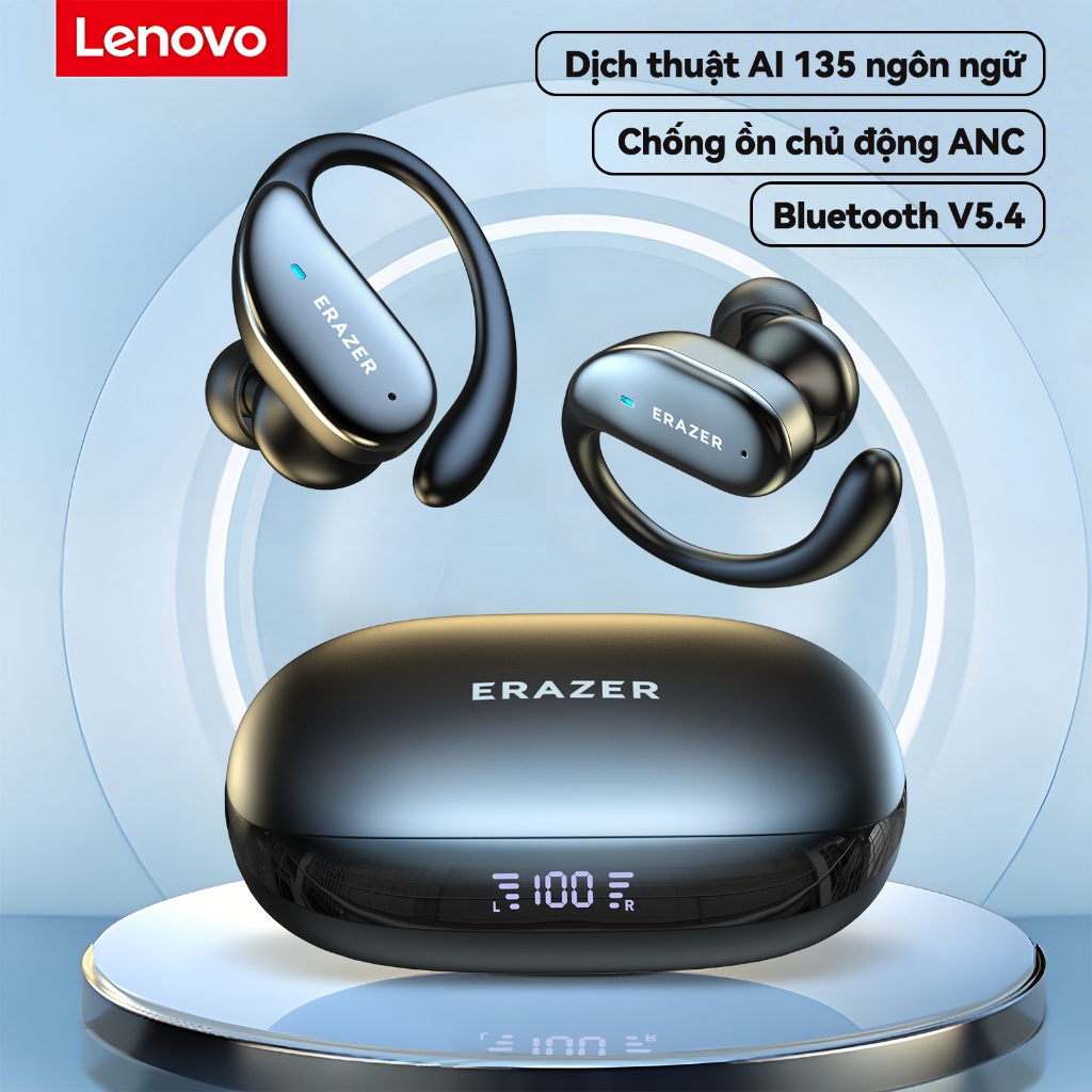 Lenovo XT80 Tai nghe không dây 5.3 bluetooth Lenovo XT80 phong cách thể thao Bass chống nước với micrô | BigBuy360 - bigbuy360.vn