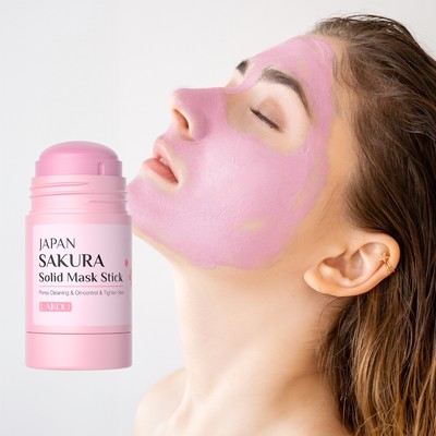 Laikou Sakura Mask Stick Blackhead Remover Deep Cleaning Pores Mud Mask 45g