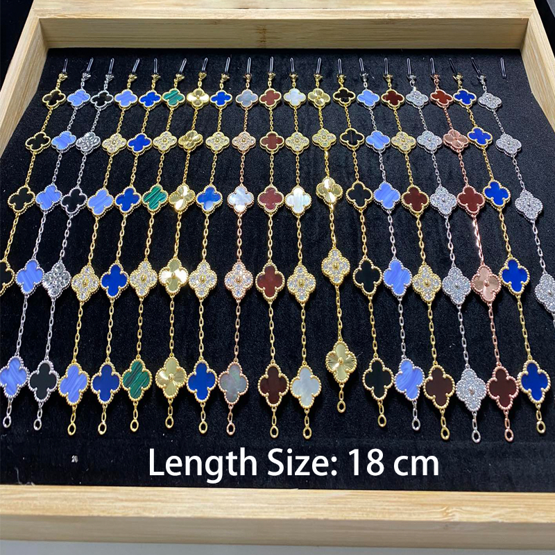 [21 Phong Cách] Vòng Tay Năm Hoa Thời Trang 2025 Cho Nữ Vàng Hàn Quốc Vòng Tay Trang Sức Không Gây Dị Ứng 18cm