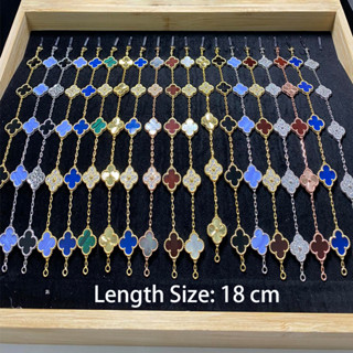 [21 Phong Cách] Vòng Tay Năm Hoa Thời Trang 2025 Cho Nữ Vàng Hàn Quốc Vòng Tay Trang Sức Không Gây Dị Ứng 18cm