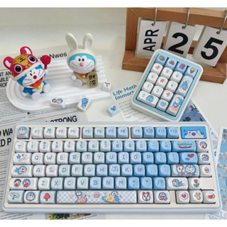 114 Phím Doraemon Chủ Đề Keycaps MOA Chiều cao PBT Chất liệu Năm mặt thăng hoa nhiệt Tính cách sáng tạo dễ thương Bàn phím cơ khí tùy chỉnh Xanh Keycaps Áp dụng 61/64/68/71/84/87/96/98/100/104/108