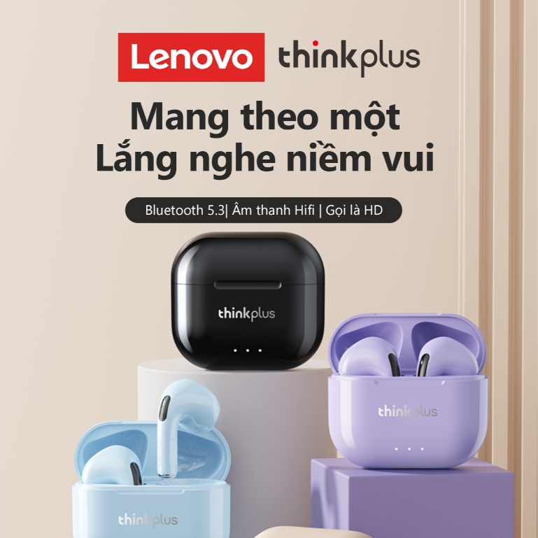 Tai Nghe Bluetooth Lenovo LP40 Plus có chất lượng âm thanh tốt và tích hợp micro Bluetooth 5.3 | BigBuy360 - bigbuy360.vn
