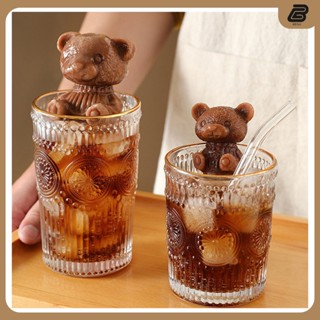  Khuôn làm đá silicon hình gấu bông 3D để trang trí đồ uống làm thạch làm kem 