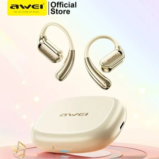 Tai nghe Bluetooth Awei TZ8 OWS Không Dây móc tai silicone open ear cho thể thao game có Mic