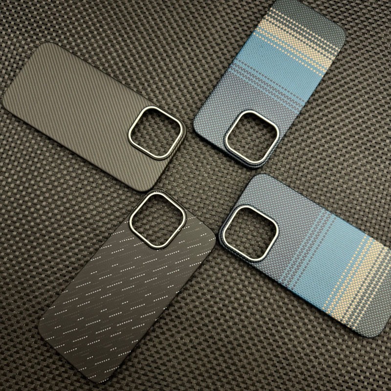 Thích hợp cho iPhone16ProMax Vỏ điện thoại Kevlar 16pro Vỏ hấp dẫn từ tính Kevlar 16plus