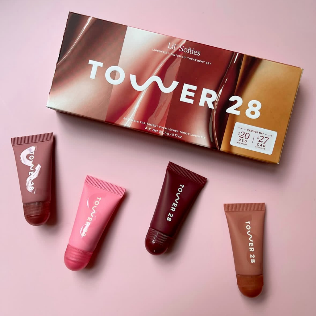 Bộ dưỡng môi Tower 28 LIL 'SOFTIES