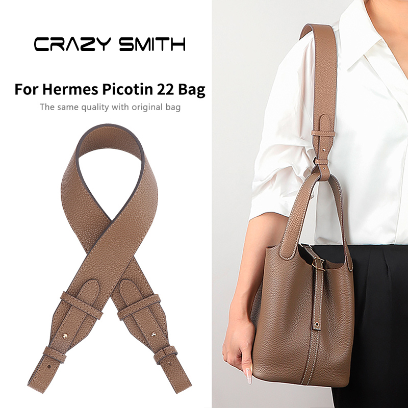 CRAZYSMITH Dây Đeo Túi Da Thật Chính Hãng Phù Hợp Cho Hermes Picotin 22 Túi Dây Đeo Vai Mềm Thay Thế