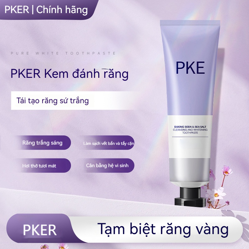 PKE PKER Kem Đánh Răng pke,  để hơi thở thơm mát, làm trắng, chăm sóc răng miệng, loại bỏ màu vàng