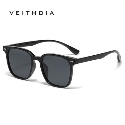 Kính râm phân cực VEITHDIA dành cho nữ Khung vuông cổ điển Lái xe Kính chống nắng hợp thời trang Bảo vệ tia cực tím HL120301