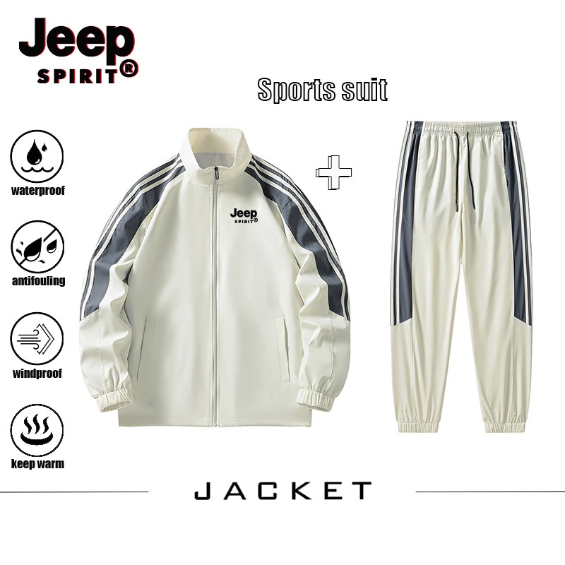 JEEP SPIRIT Áo khoác chống mưa và chống gió leo núi ngoài trời dành cho nam và nữ JEEP SPIRIT, Bộ th
