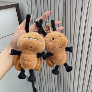  🐾POP Móc khóa gián sang trọng dễ thương Sáng tạo Mặt dây chuyền côn trùng Mini mềm mại sinh viên Quà tặng vui nhộn 