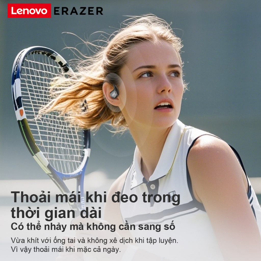 Lenovo ERAZER XT66 Pro Tai Nghe Phiên Dịch AI Tai nghe Bluetooth không dây Tai nghe dịch thời gian thực AI Dịch 135 ngôn ngữ IPX5 Tai nghe Bluetooth 5.4 ASMR Có micrô Tai nghe thể thao Tai nghe chơi game | BigBuy360 - bigbuy360.vn