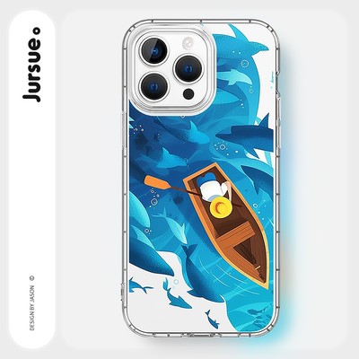 Ốp lưng JURSUE mềm chống bẩn ngầu dễ thương đẹp Cho iPhone 17 16 15 14 13 12 11 Pro Max SE 2020 X XR XS 8 7 ip 6S 6 Plus kute G10125