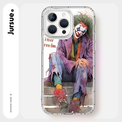 Ốp lưng JURSUE mềm chống bẩn ngộ nghĩnh hình bựa dễ thương đẹp cho iPhone 17 16 15 14 13 12 11 Pro Max SE 2020 X XR XS 8 7 ip 6S 6 Plus kute Y5048Q