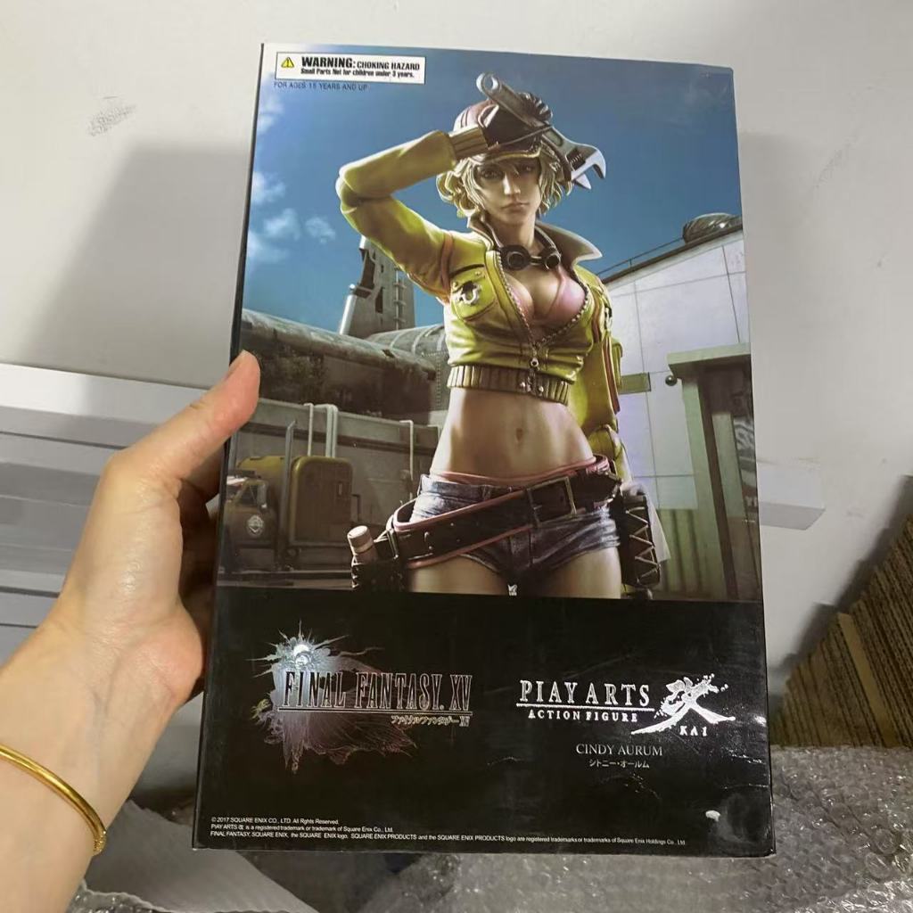 Final Fantasy XV Cindy Aurum Play Arts Kai PVC Nhân vật hành động