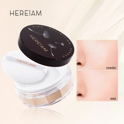 Hereiam 3 Màu Thiết Lập Bột Chống Thấm Nước Không Trọng Lượng Mềm Xẻng Với Mỹ Phẩm Puff Kiểm Soát Dầu Nhỏ Gọn