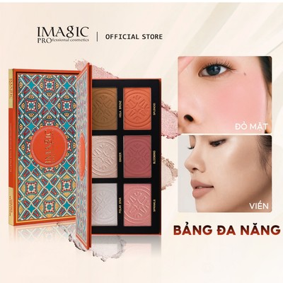 Imagic Bảng 3 Trong 1 Lấp Lánh Highlighter Sắc Tố Cao Đường Viền Tự Nhiên Blush Trang Điểm Mặt Dễ Dàng Áp Dụng Khay Đa Năng Lâu Dài