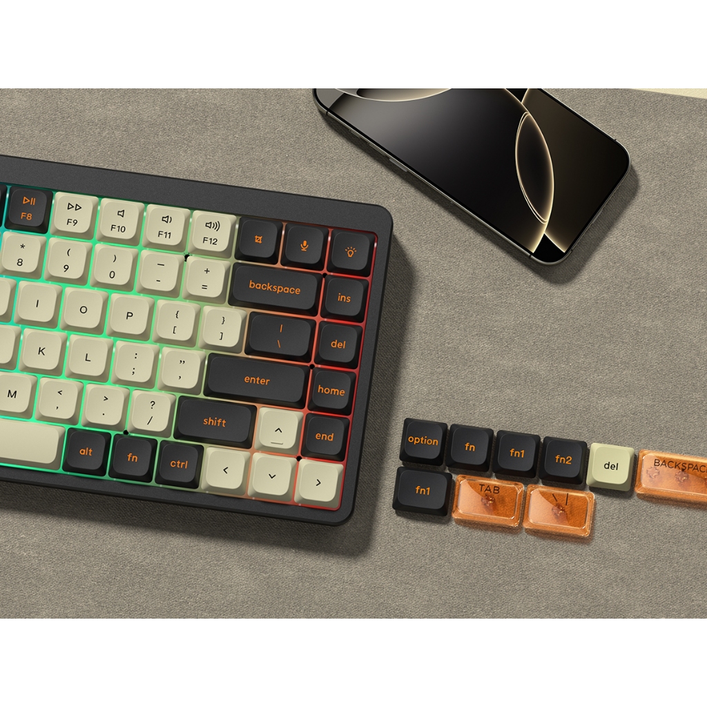 Bộ Keycaps Double-Shot Carbon Skyline R3 Low Profile PBT + PC cho bàn phím ANSI US 61, 64, 66, 71, 84, 87, 100, 104 Phím | BigBuy360 - bigbuy360.vn