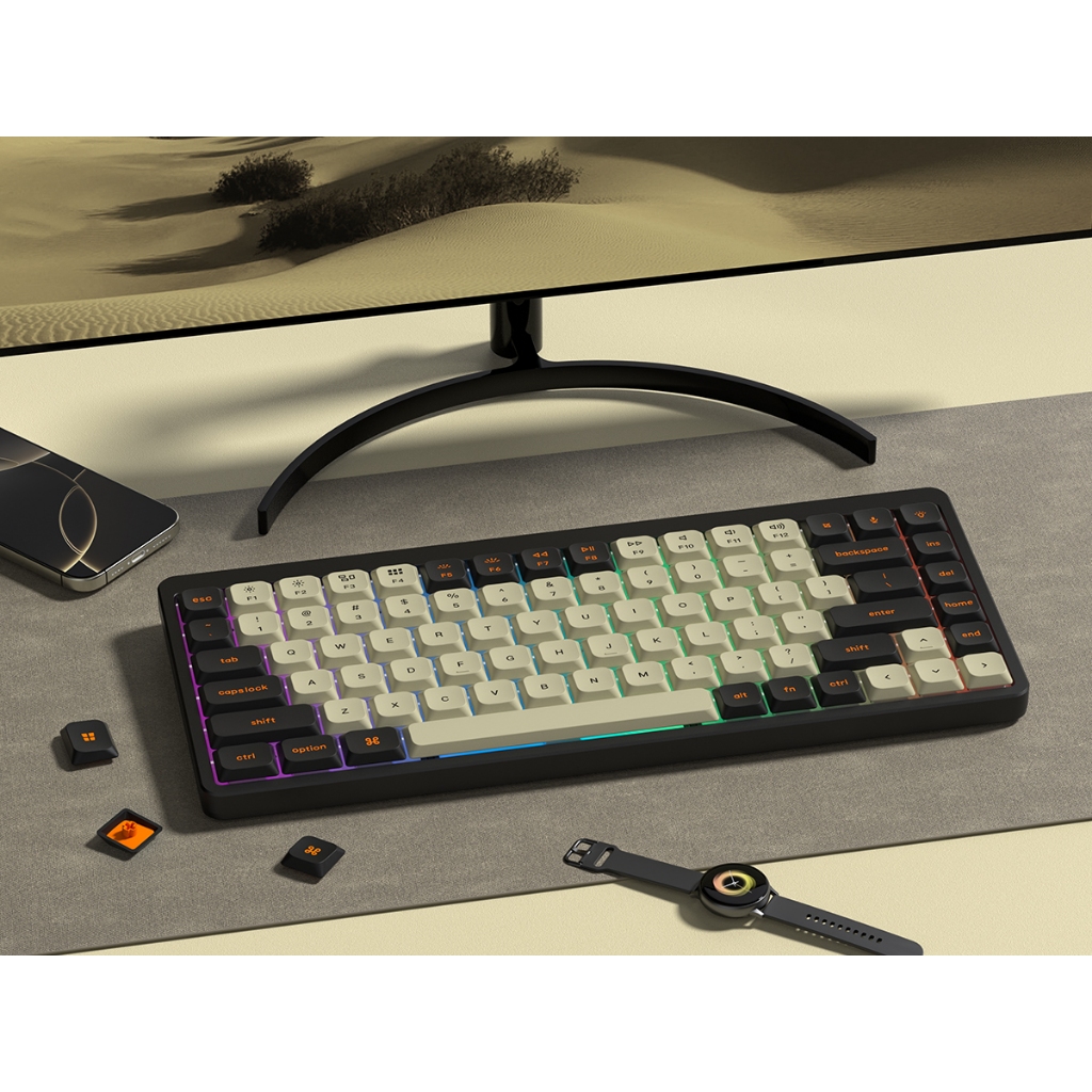 Bộ Keycaps Double-Shot Carbon Skyline R3 Low Profile PBT + PC cho bàn phím ANSI US 61, 64, 66, 71, 84, 87, 100, 104 Phím | BigBuy360 - bigbuy360.vn
