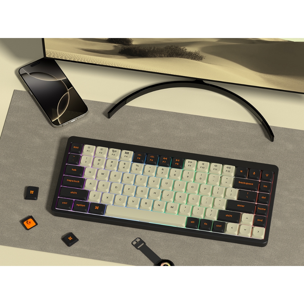 Bộ Keycaps Double-Shot Carbon Skyline R3 Low Profile PBT + PC cho bàn phím ANSI US 61, 64, 66, 71, 84, 87, 100, 104 Phím | BigBuy360 - bigbuy360.vn