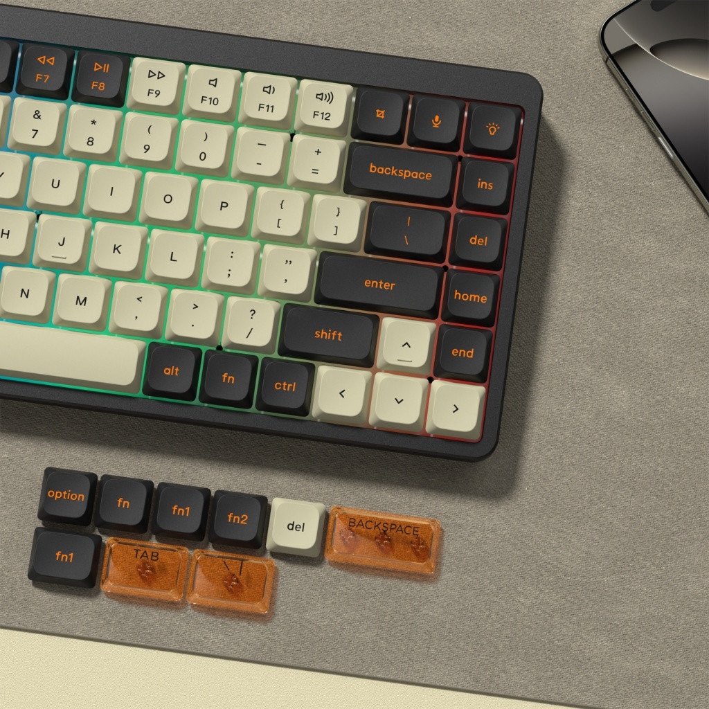 Bộ Keycaps Double-Shot Carbon Skyline R3 Low Profile PBT + PC cho bàn phím ANSI US 61, 64, 66, 71, 84, 87, 100, 104 Phím | BigBuy360 - bigbuy360.vn