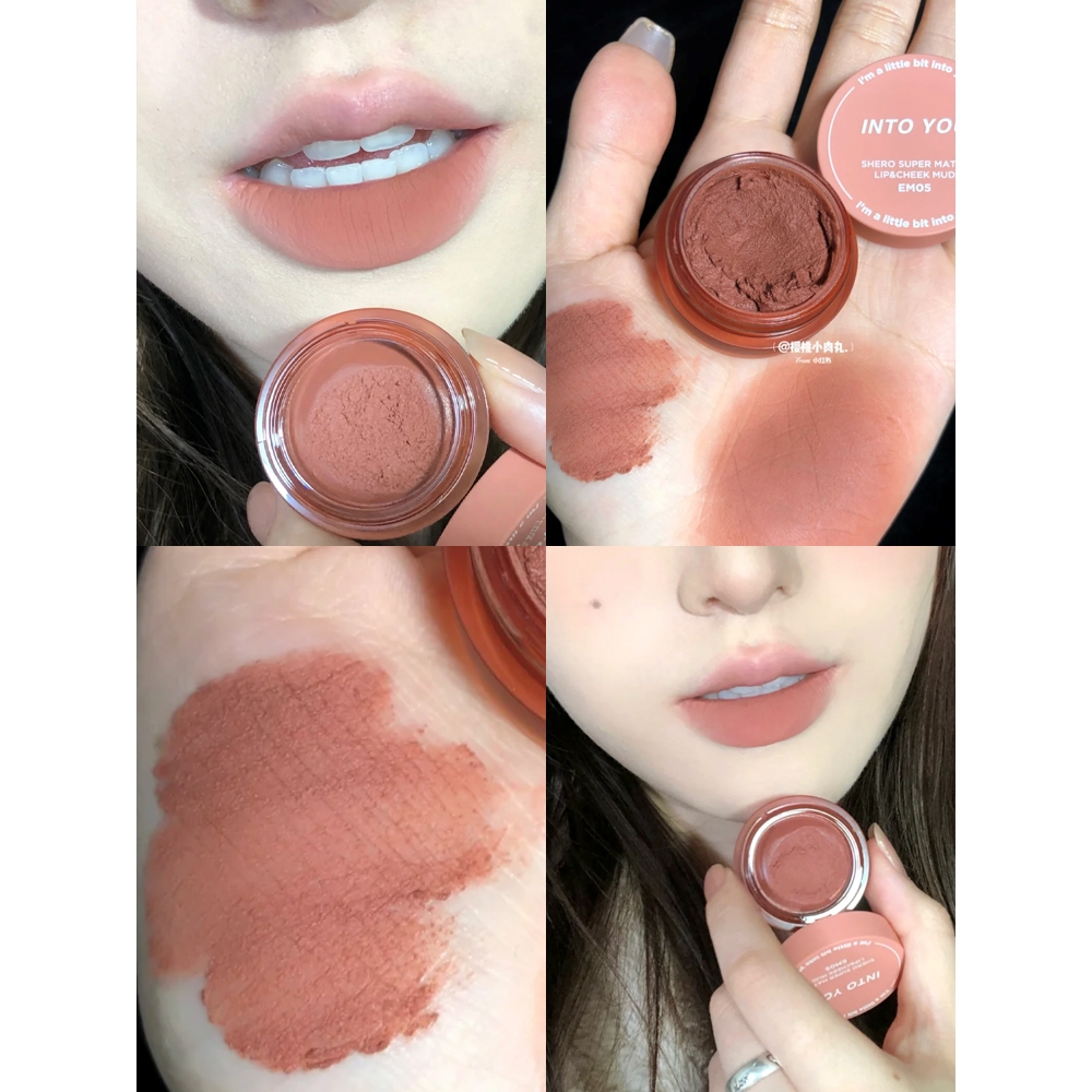 VÀO BẠN × Marley Đóng Hộp Môi Puree Lip & Cheek Lip Puree Velvet Matte Lipglaze Lipstick 5g PD04