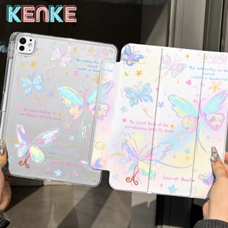  ốp lưng ipad Butterfly totem dễ thương trong suốt vỏ cứng nắp gấp ba cho ipad 2025 thế hệ 11 A16 ipad 10 gen M2 Air 11 inch M3 Air 13 pro 12.9 M4 pro 13 mini 6 mini A17 pro case ipad air 4 5 thế hệ 7 8 9 ốp pro ipad 11 vỏ cứng trong suốt acrylic 