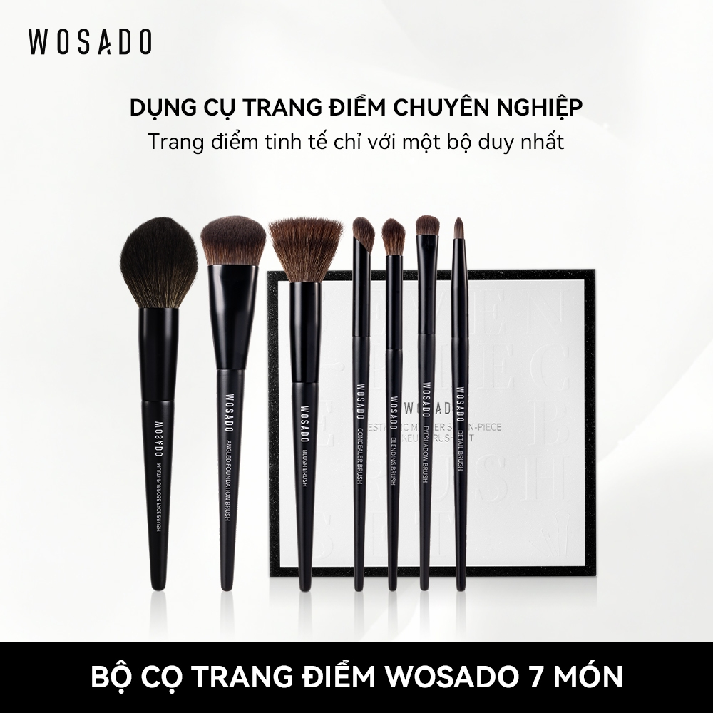  bộ cọ Makeup WOSADO 7PC bộ cọ trang điểm   bộ cọ cá nhân   Trang điểm chuyên nghiệp dụng cho bàn chải phấn mắt Bàn chải đường viền Bàn chải 