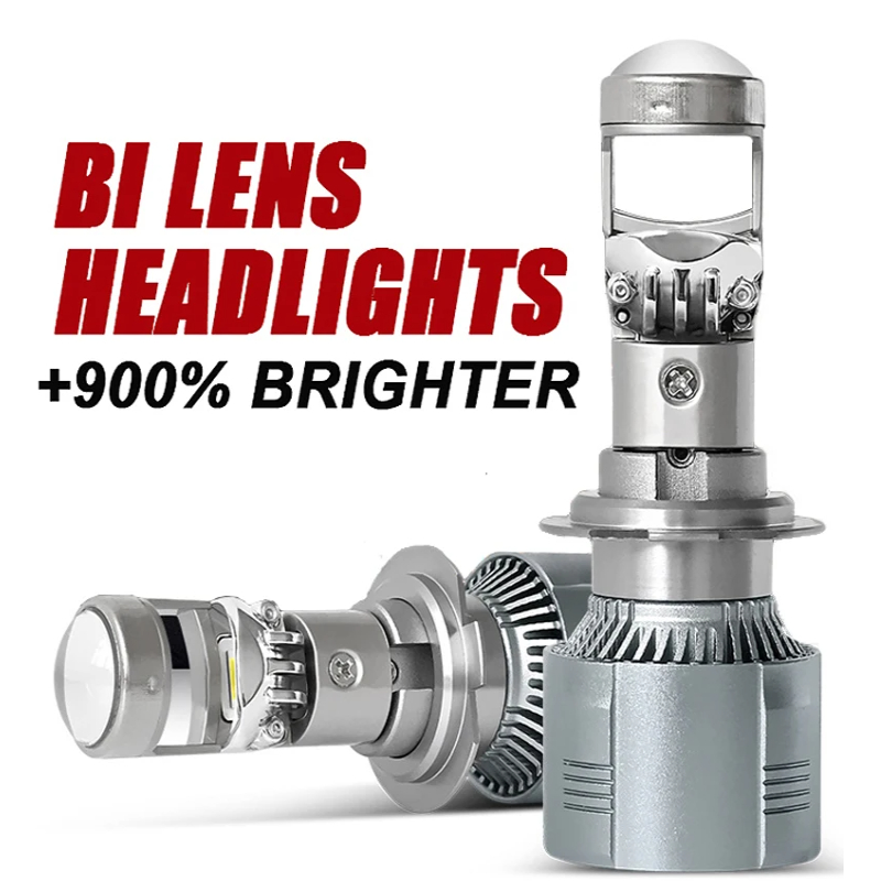 Đèn Bi LED H7 H4, Projector Lens 150000LM H11 9005 HB3 9006 HB4 H8 H9 Turbo Canbus, LHD Hi/Lo Beam, 