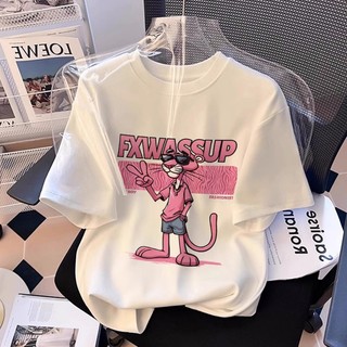  【HÀNG CÓ SẴN x GIAO 3 NGÀY Áo thun NASA form rộng - Họa tiết Pink Panther - Phong cách US streetwear 