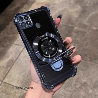 Ốp Lưng Cho OPPO A15 A15S Ốp Điện Thoại Silicon Chống Rơi Thẩm Mỹ Có Giá Đỡ Điện Thoại Chức Năng Thiết Kế Hình Chữ U Vỏ Mềm TPU Mới