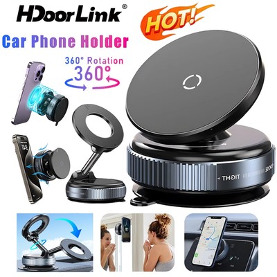 Giá đỡ điện thoại từ tính gắn trên ô tô HdoorLink 360° Giá đỡ hấp phụ hút chân không xoay Giá đỡ cốc hút Giá đỡ điện thoại