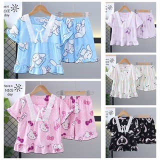 Áo Ngủ Trẻ Em Bé Gái Dễ Thương Váy Ngủ Hoạt Hình In Cotton Bé Gái Bộ Đồ Ngủ