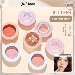 Jill leen Phấn Má Hồng Màu Đào Đào Ngọc Trai Mờ Lấp Lánh Không Thấm Nước Làm Sáng Tông Màu Da má hồng kem