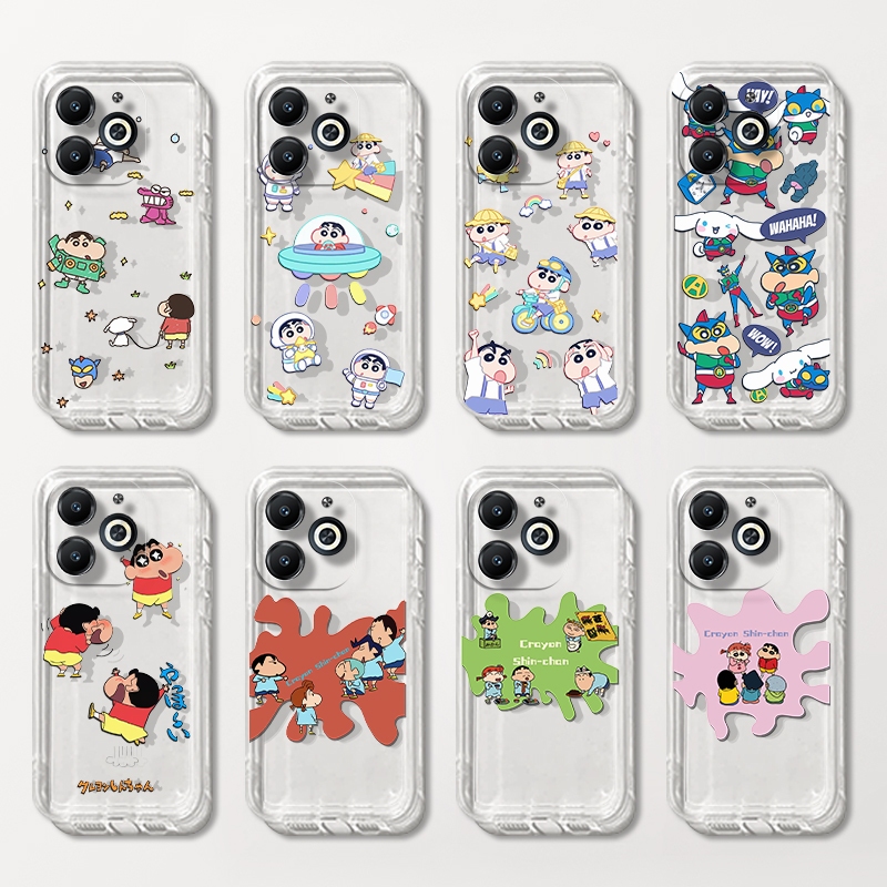 Ốp điện thoại cho ITEL P36 P37 P38 VISION 2S 3 RS4 2 PLUS PRO Shin-chan TPU Matte Case Soft Cover