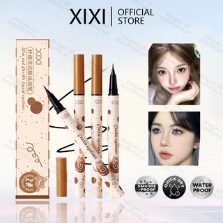  XIXI Bút kẻ mắt dạng lỏng màu đen lâu trôi Bút kẻ mắt chống nước Bút chì khô nhanh Không nở Bút kẻ mắt tự nhiên Xuống lông mi Bút chất lỏng Dụng cụ mỹ phẩm M07 
